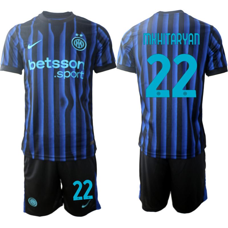 Men 2025-2026 Club Inter Milan CF home Black #22 Soccer Jersey